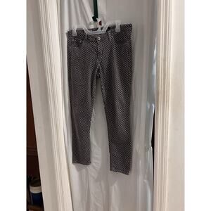 AG Adriano Goldschmied Pants Womens 31r Stevie ankle gray polka dot corduroys